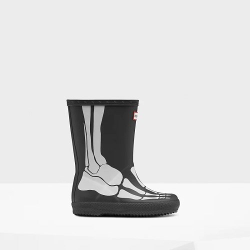 Hunter Original Classic Skeleton Print Wellies (F790V) Ireland
